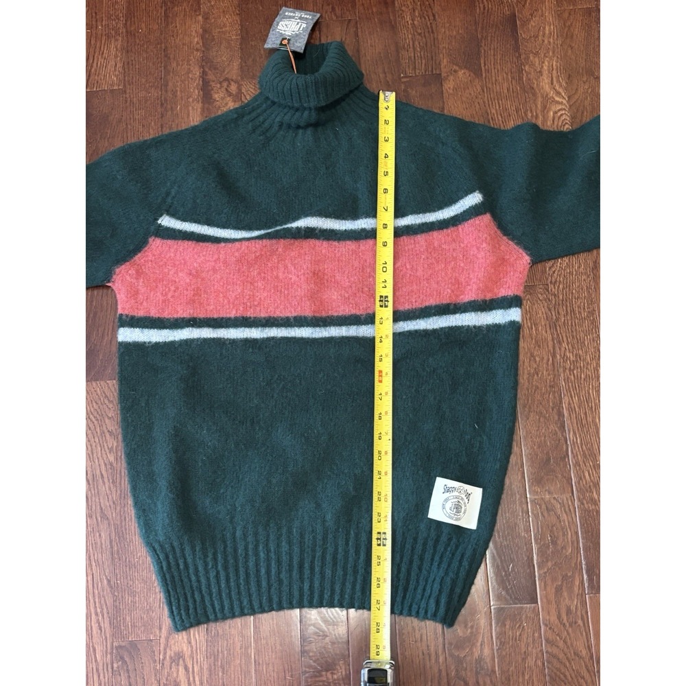 NWT Todd Snyder x J Press Shaggy Dog Green Turtleneck Sweater‎ L MSRP $348 - Picture 5 of 7